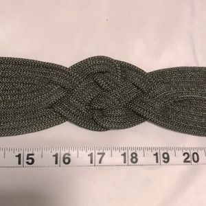 Green Celtic knot accent belt